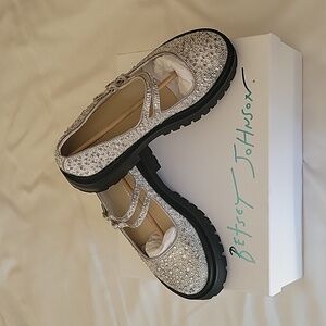 Betsey Johnson RICO rhinestone embellished platform Mary Jane